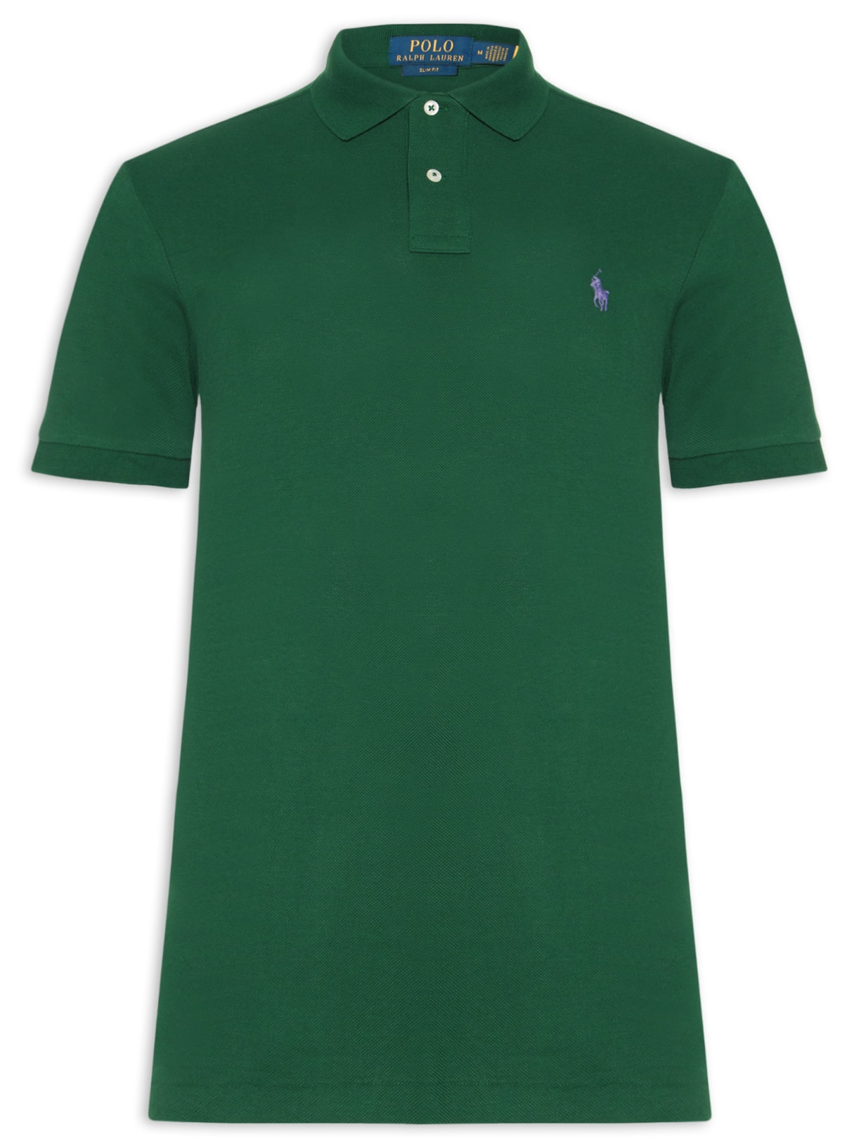 Polo Masculina Slim Fit Knit Mesh Verde Polo Ralph Lauren