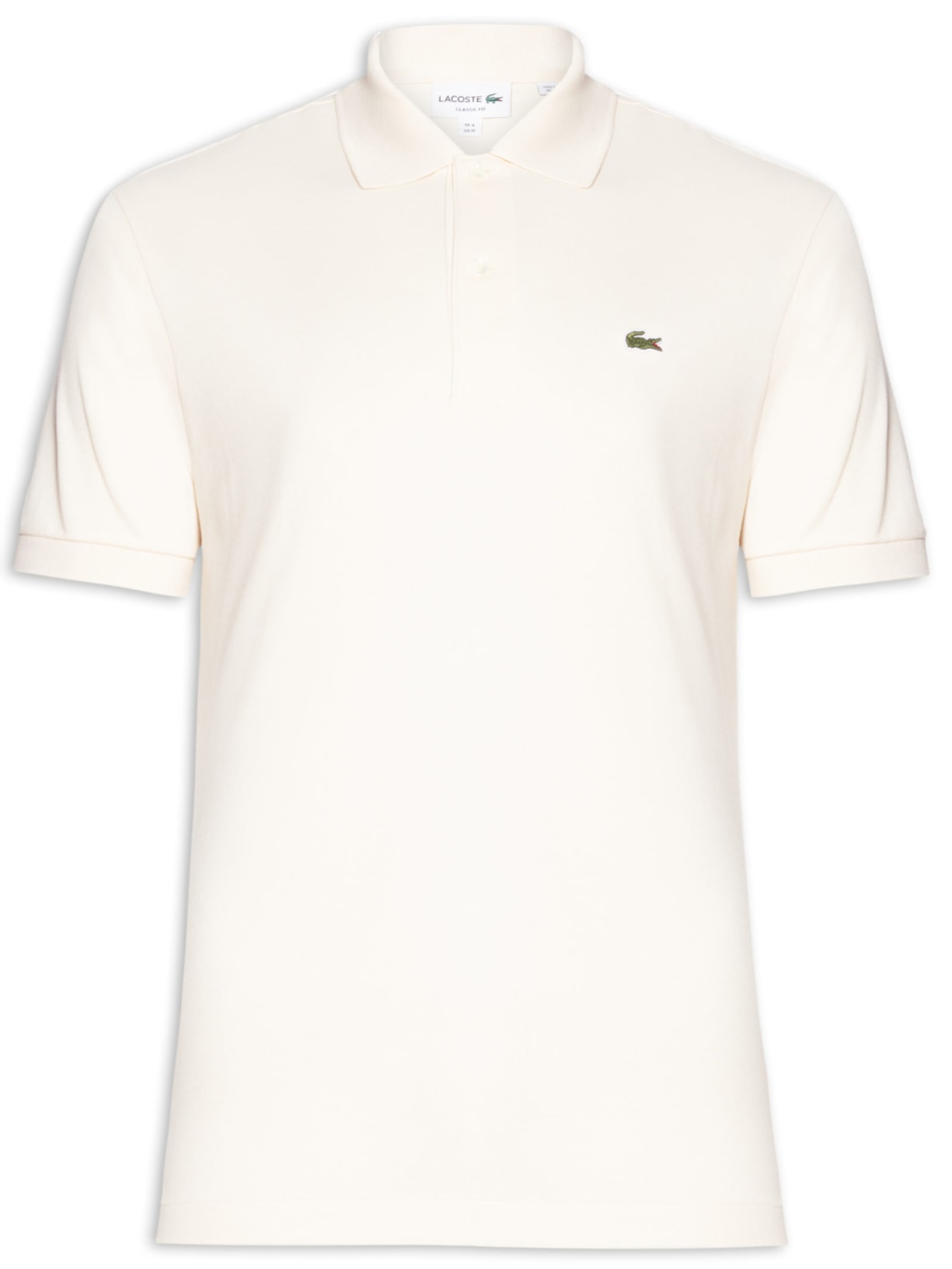 Polo Masculina Slim Fit L.12.12 Em Piquet De Algodão - Bege