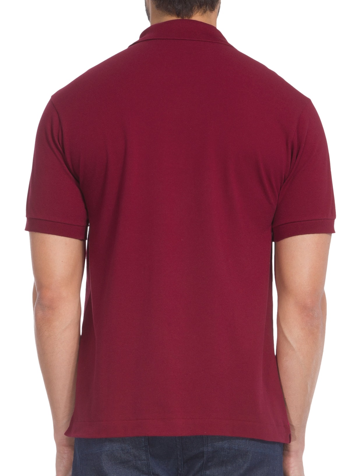 Polo Masculina Slim Fit L.12.12 Em Piquet De Algodão Vinho Lacoste