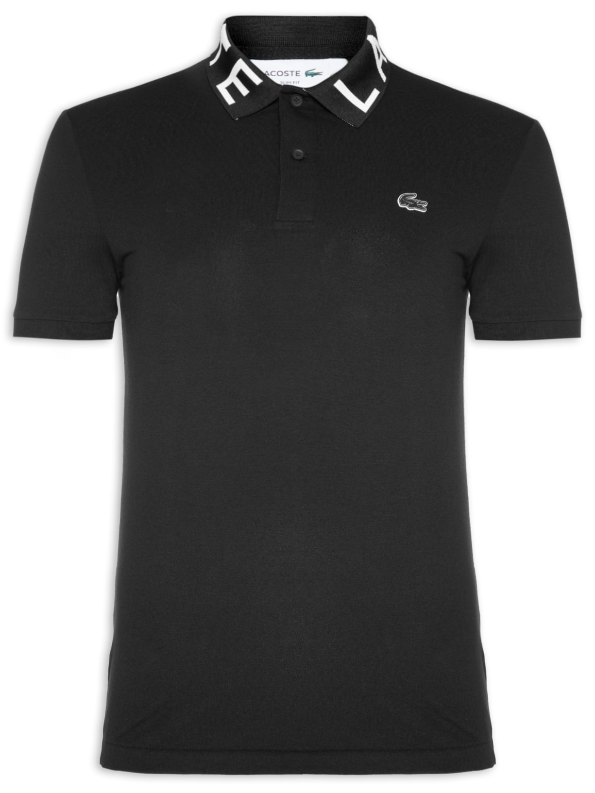 Polo Masculina Slim Fit Movement Em Piquet De Algodão Orgânico - Preto