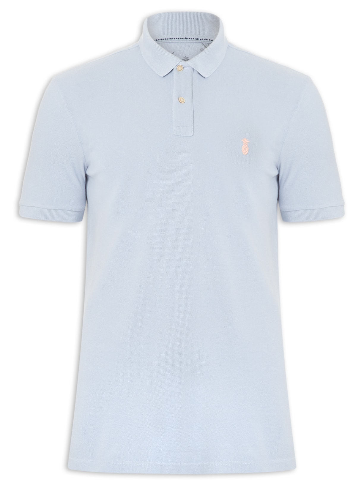 Polo Masculina Slim Fit Summer Em Piquet - Azul