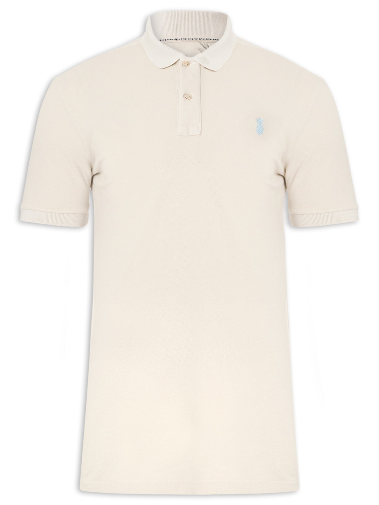 Polo Masculina Slim Fit Summer Em Piquet - Bege