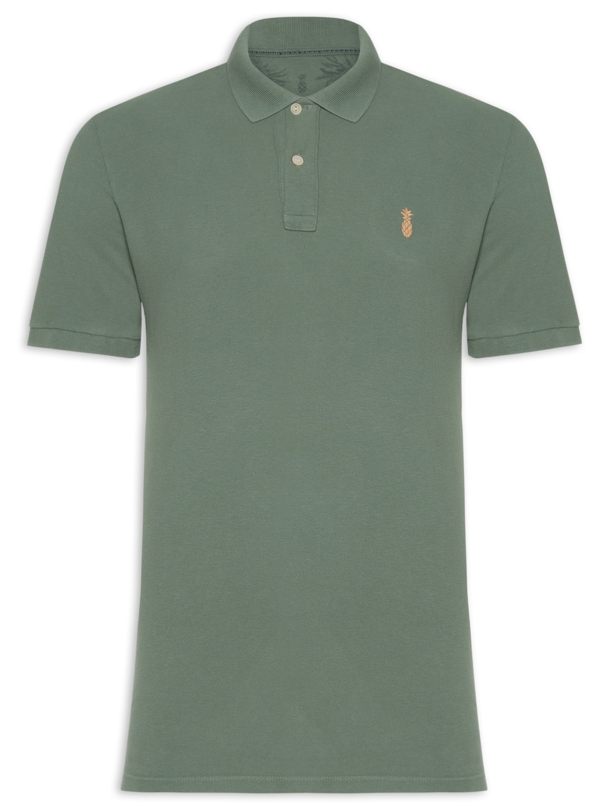 Polo Masculina Slim Fit Summer Em Piquet De Algodão - Verde