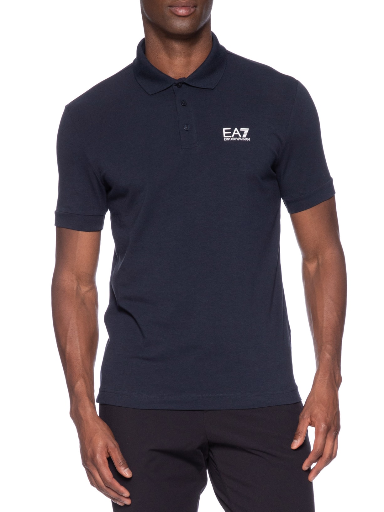 Polo Masculina Slim Fit Train Core Azul Ea7 Emporio Armani