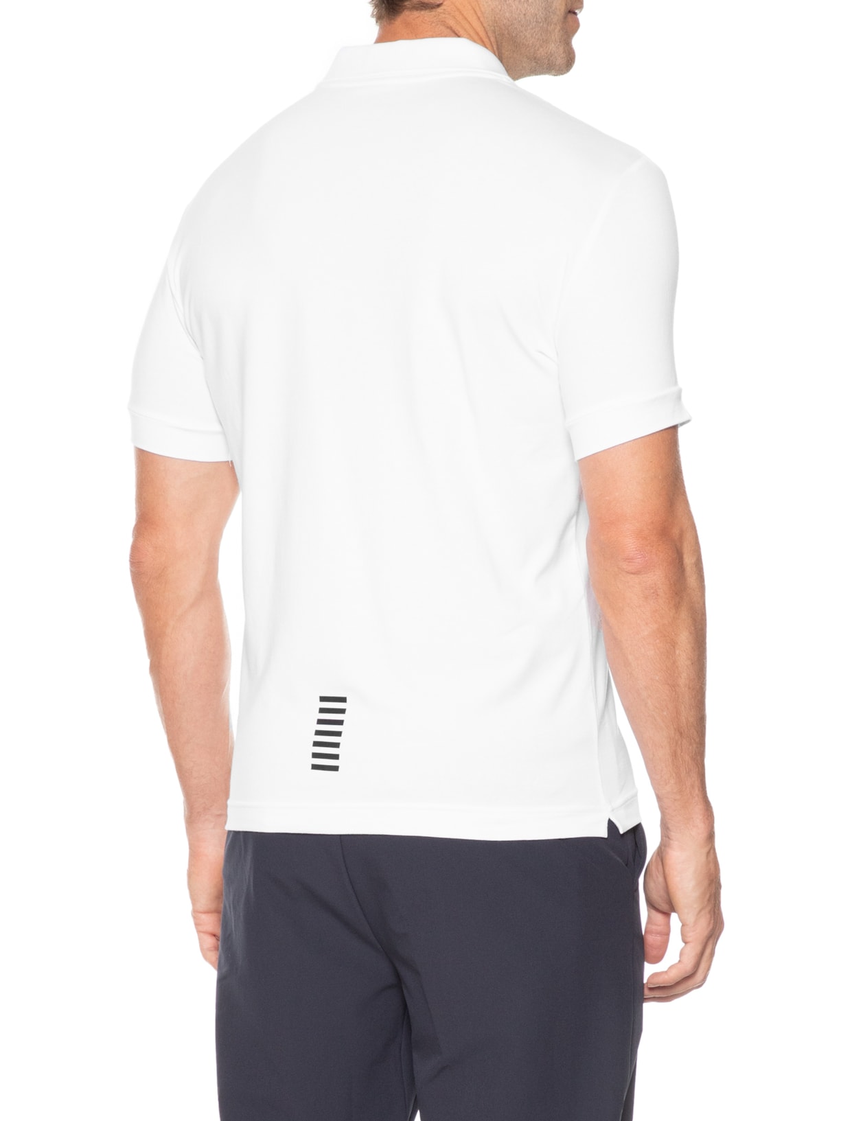 Polo Masculina Slim Fit Train Core Branco Ea7 Emporio Armani