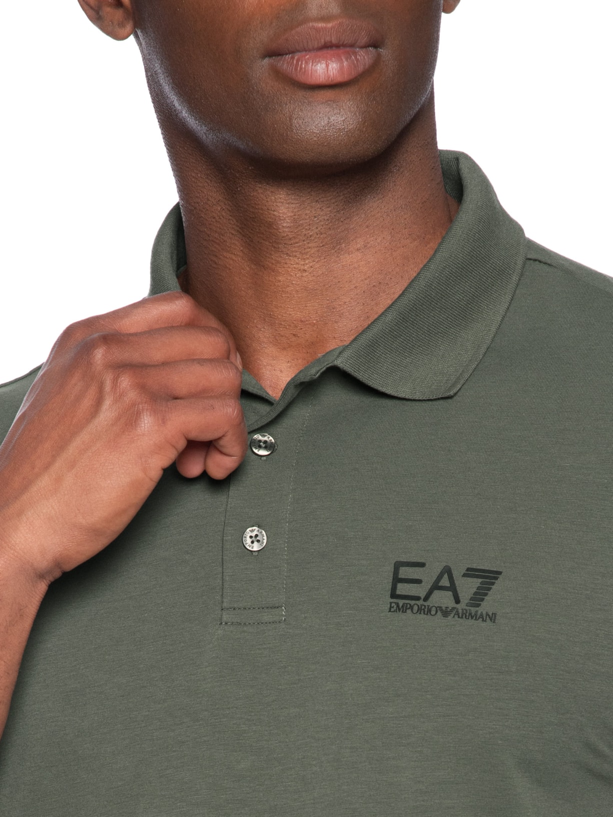 Polo Masculina Slim Fit Train Core Verde Ea7 Emporio Armani