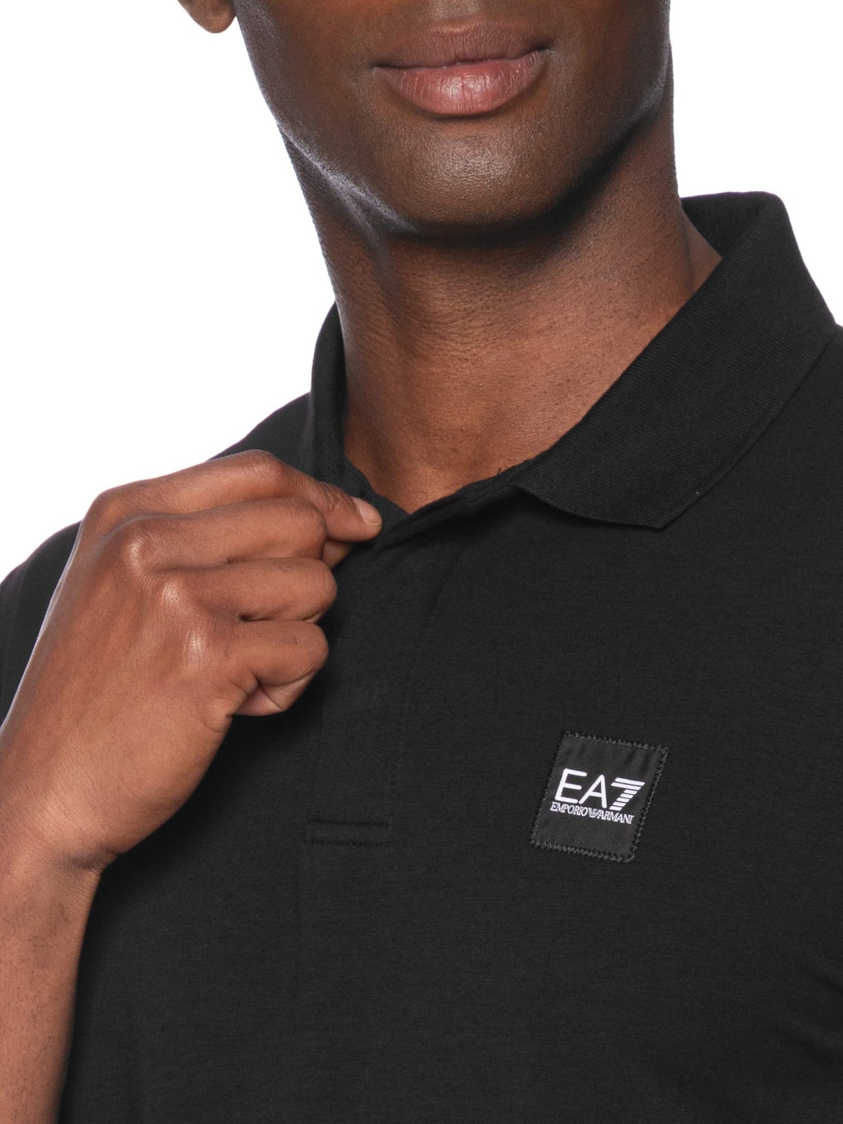 Polo Masculina Slim Fit Train Visibility Preto Ea7 Emporio Armani