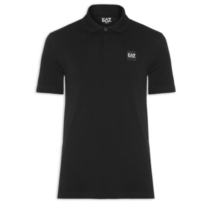 Polo Masculina Slim Fit Train Visibility - Preto