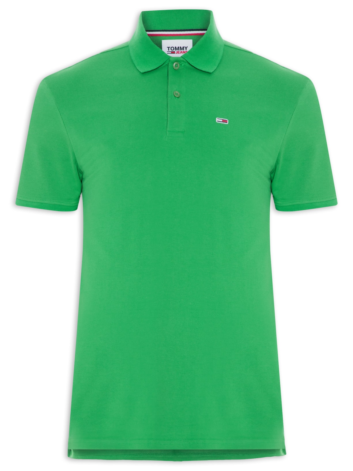 Polo Masculina Slim Placket - Verde
