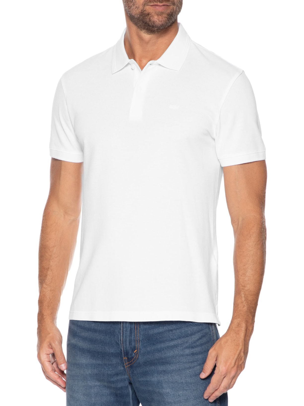 Polo Masculina Standard Fit Original Branco Levi's