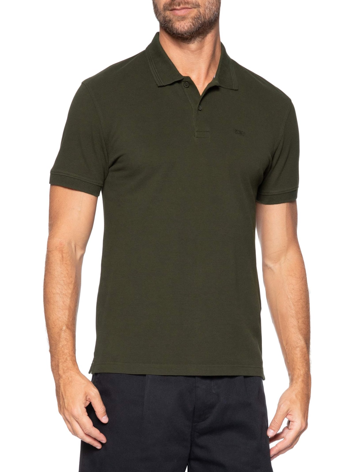 Polo Masculina Standard Fit Original Verde Levi's