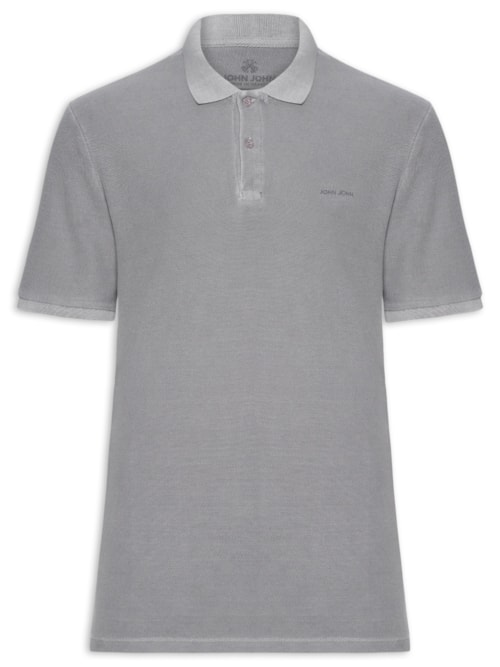 Polo Masculina Stone - Cinza