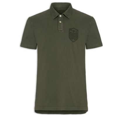 Polo Masculina Stone Manga Curta Colors - Verde