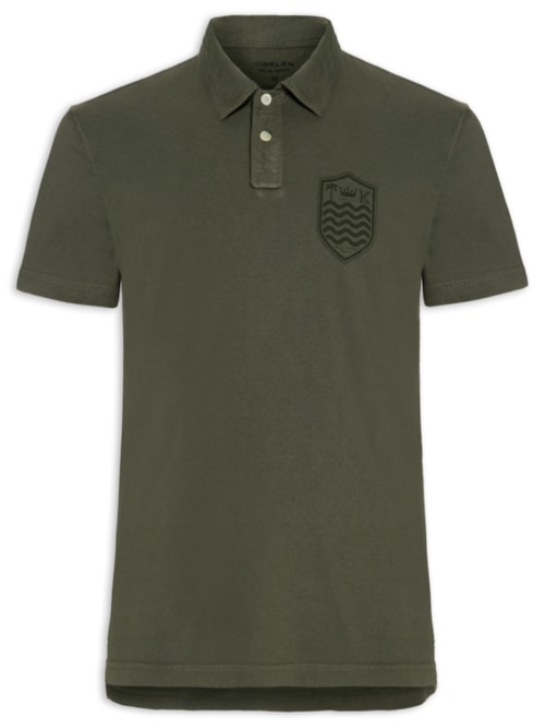 Pólo Masculina Stone Manga Curta Colors - Verde