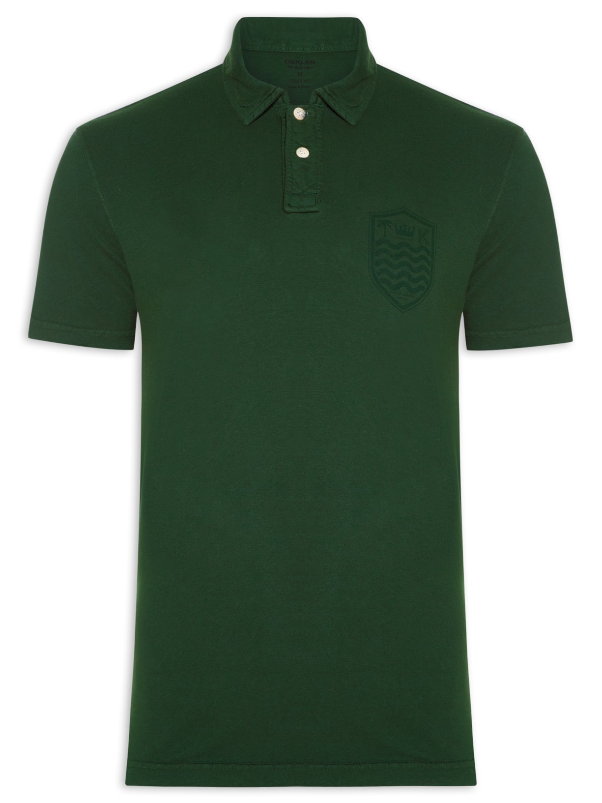 Polo Masculina Stone Manga Curta Colors - Verde
