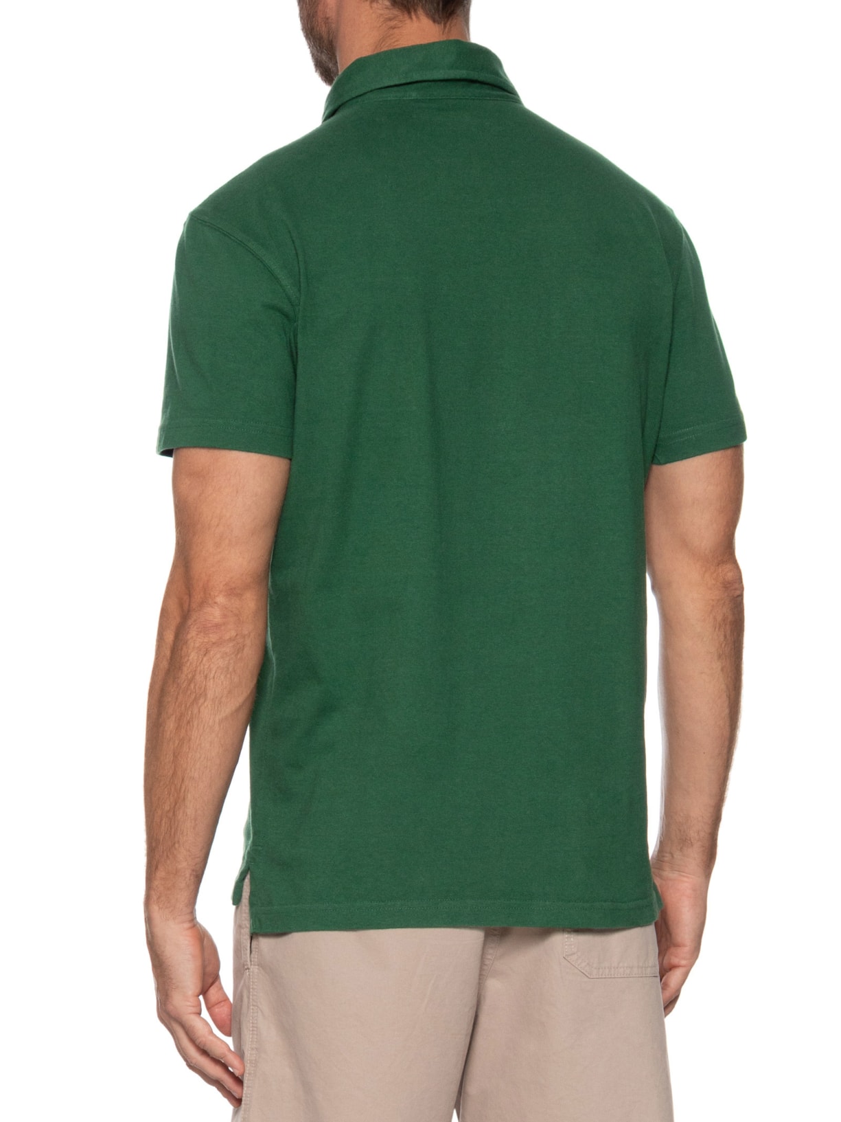 Polo Masculina Stone Manga Curta Colors Verde Osklen