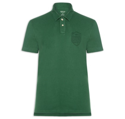 Polo Masculina Stone Manga Curta Colors - Verde