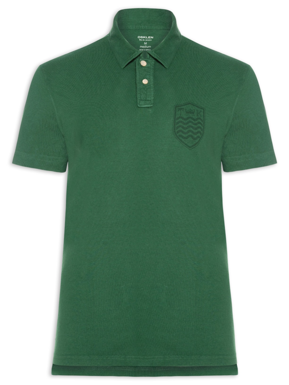Polo Masculina Stone Manga Curta Colors - Verde