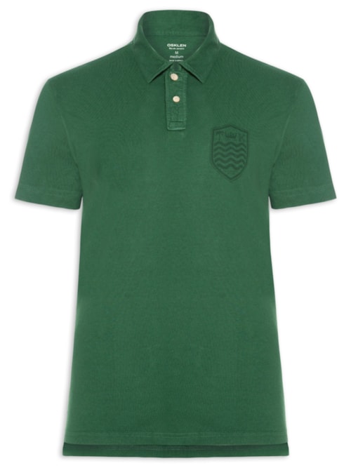 Polo Masculina Stone Manga Curta Colors - Verde