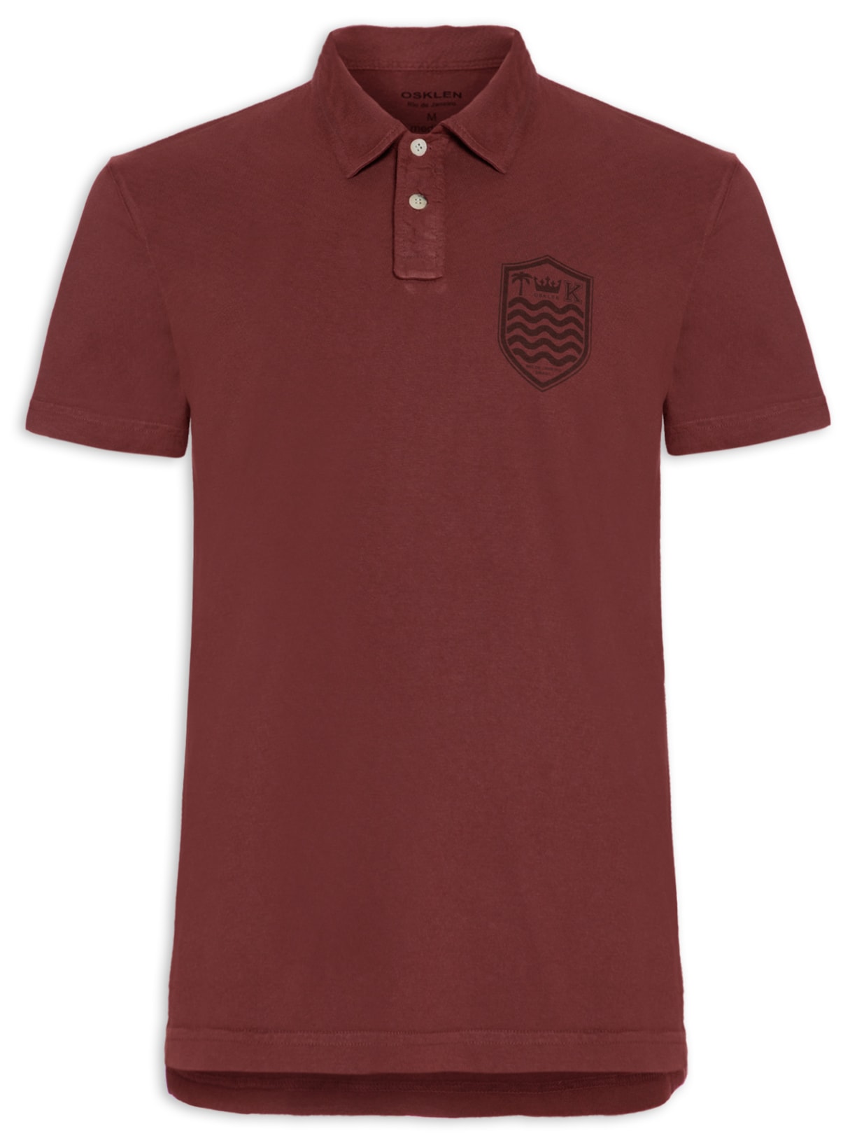 Polo Masculina Stone Manga Curta Colors - Vermelho