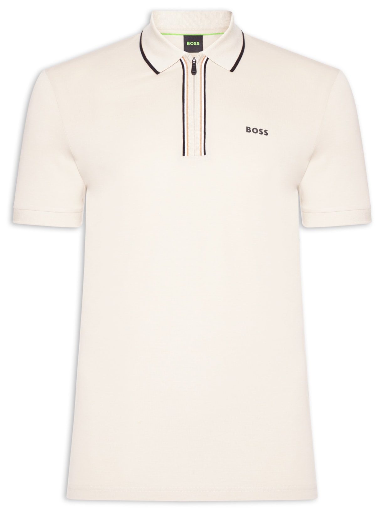 Polo Masculina Stretch Cotton Slim Fit Philix Goc - Bege
