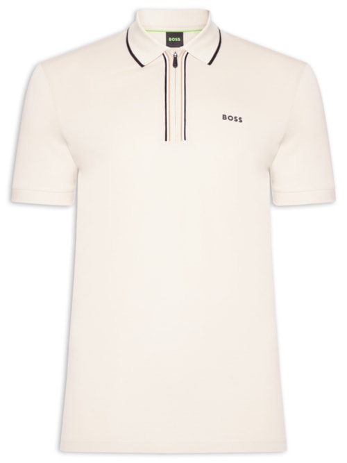 Polo Masculina Stretch Cotton Slim Fit Philix Goc - Bege