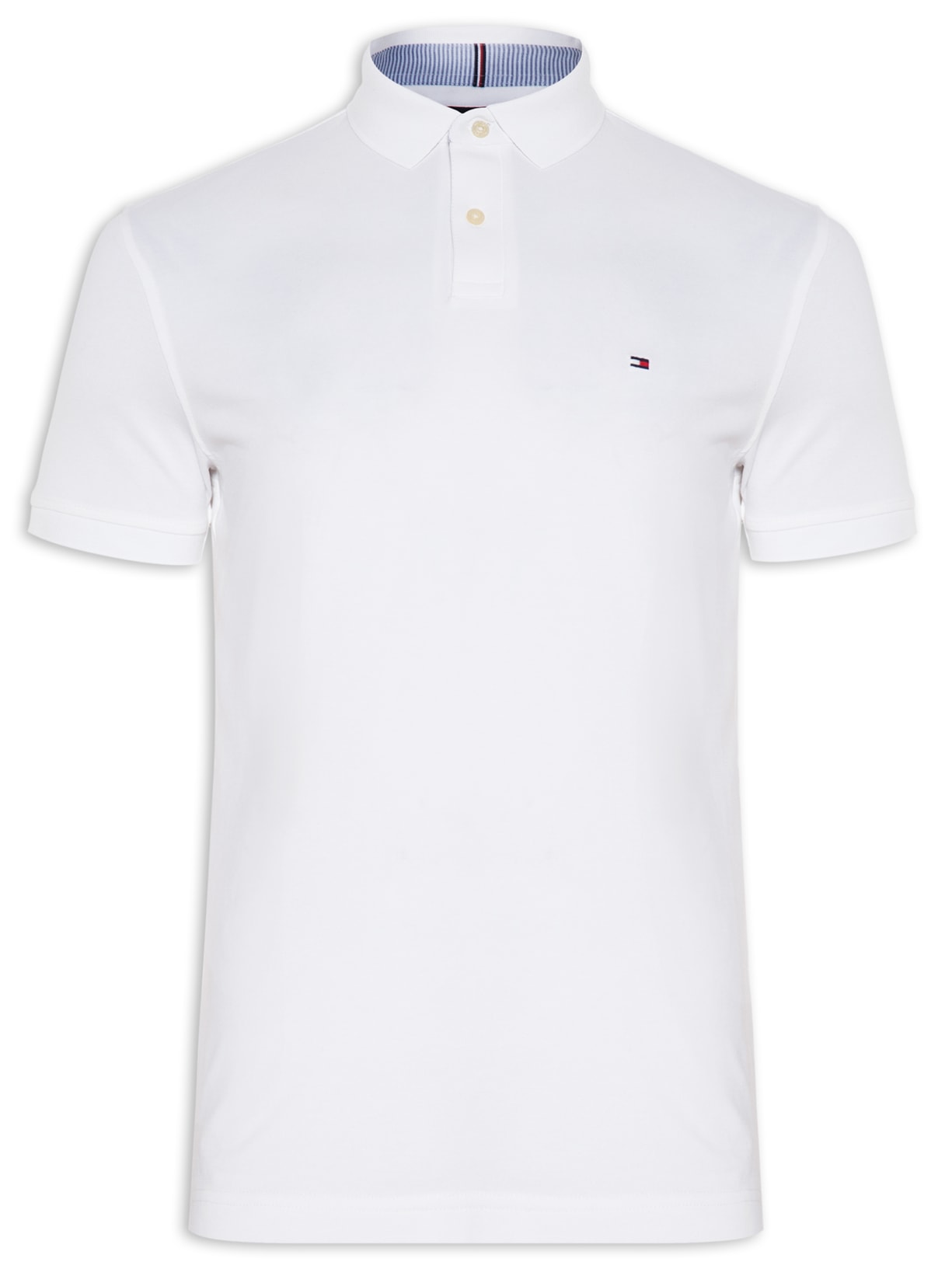 Polo Masculina Stretch Regular Fit - Branco