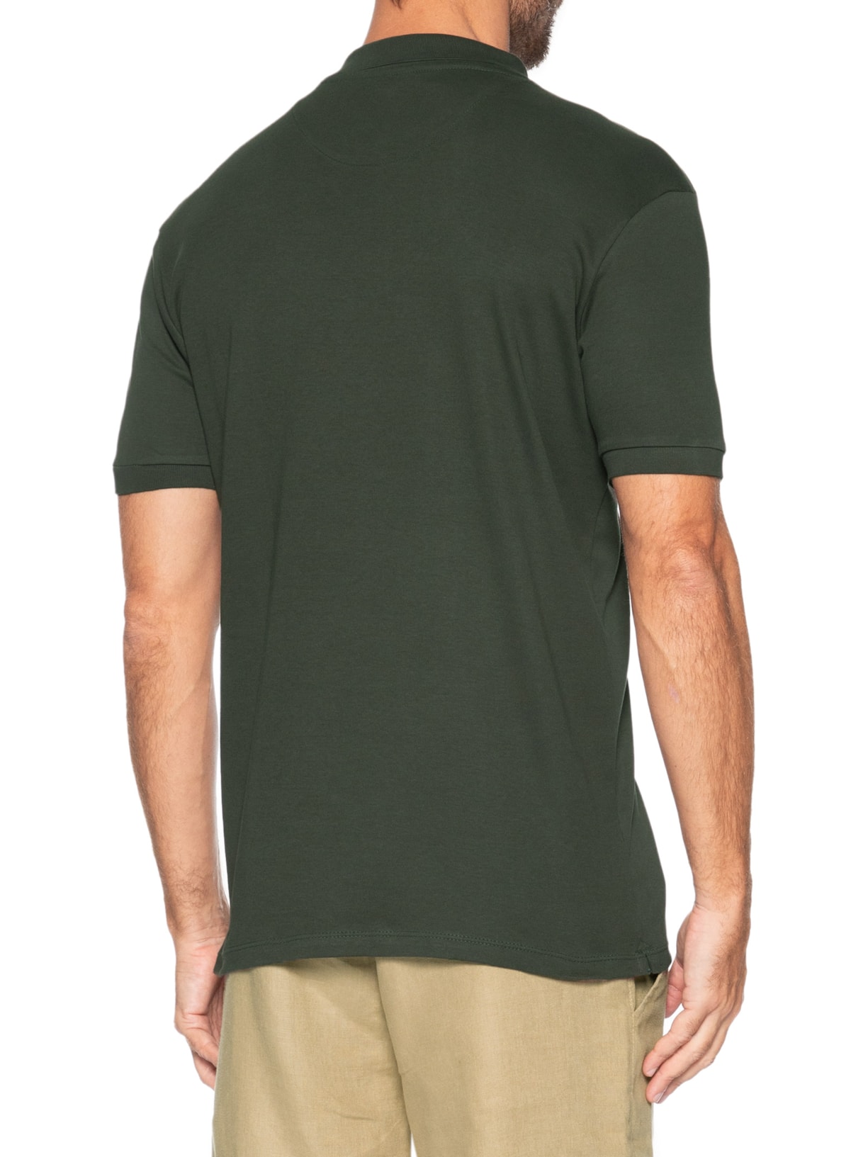 Polo Masculina Suedine Egípcio Verde Pineapple