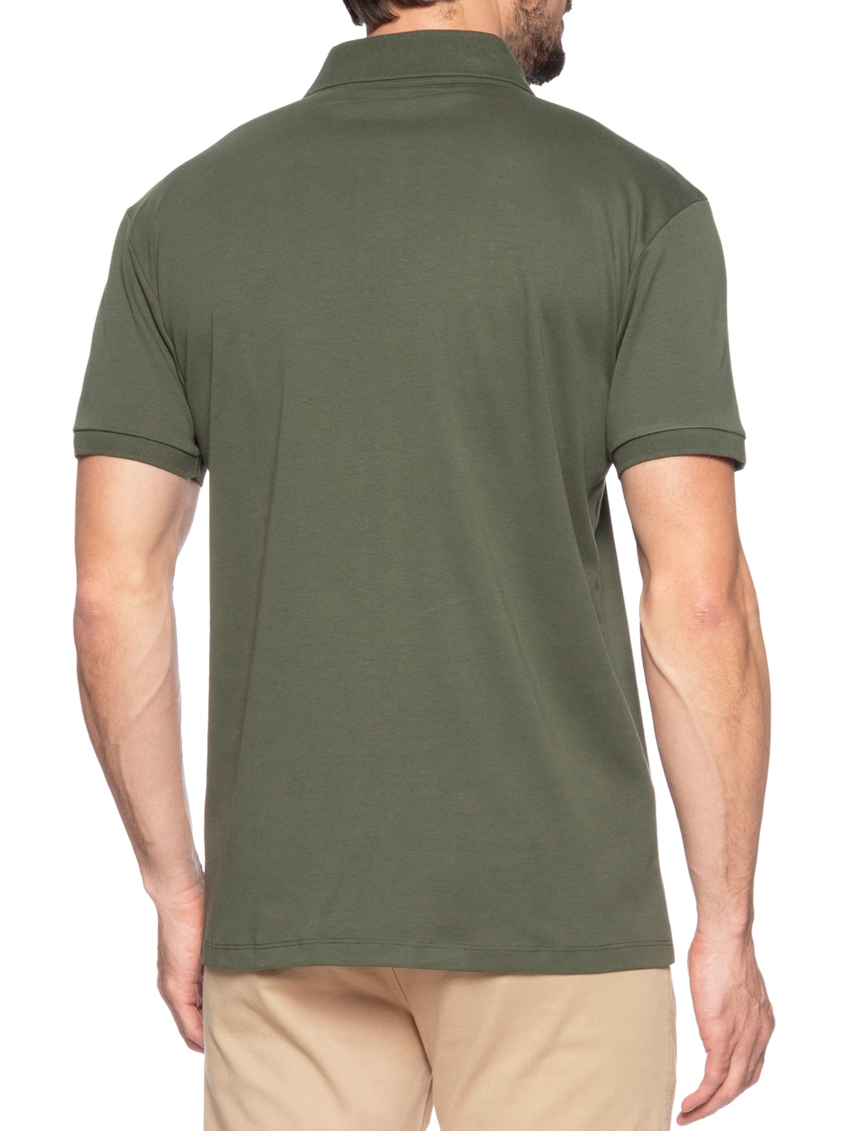 Polo Masculina Suedine Pima Verde  Foxton