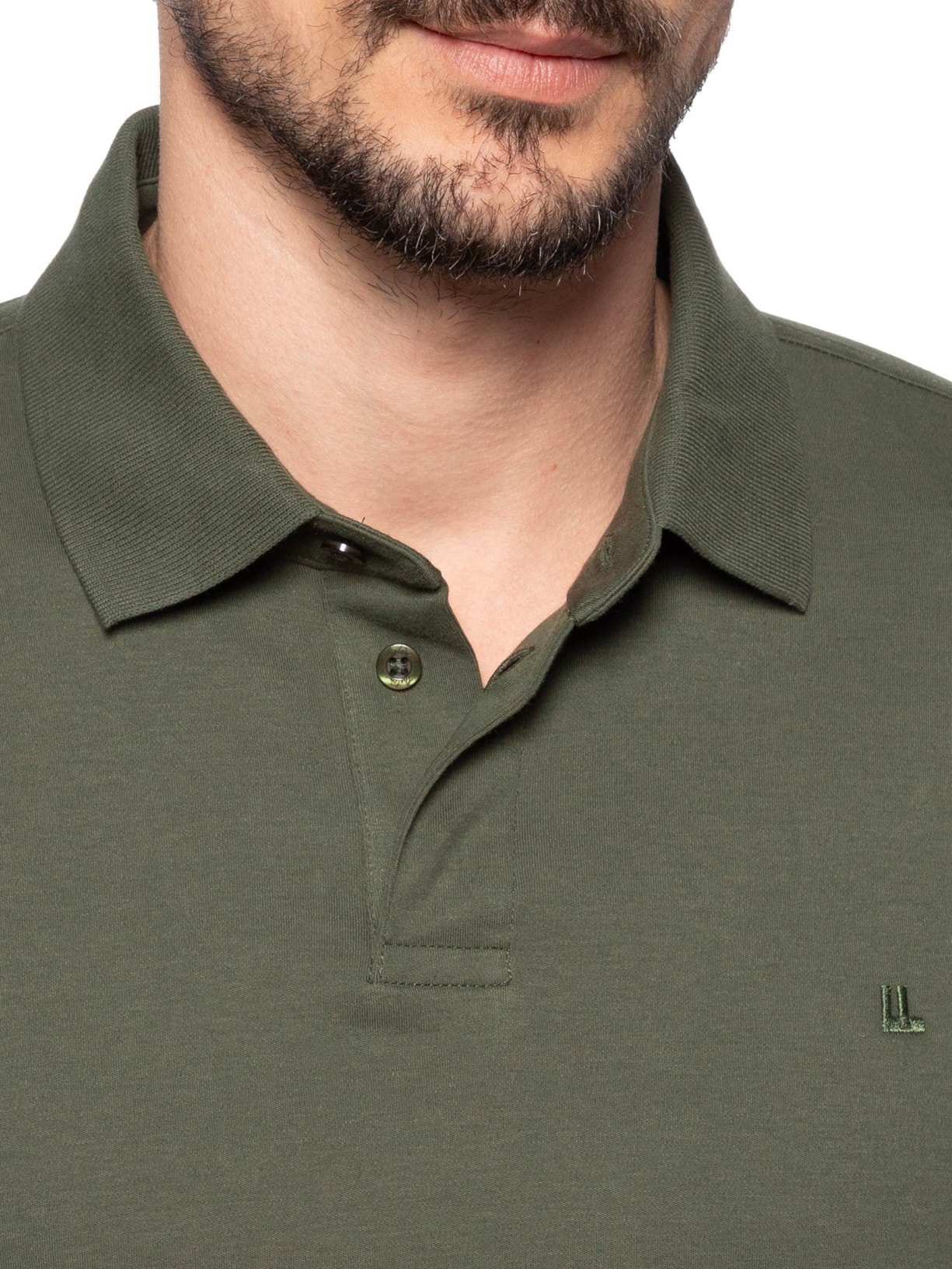 Polo Masculina Suedine Pima Verde  Foxton