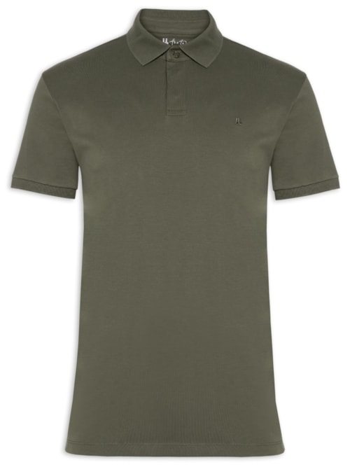 Polo Masculina Suedine Pima - Verde