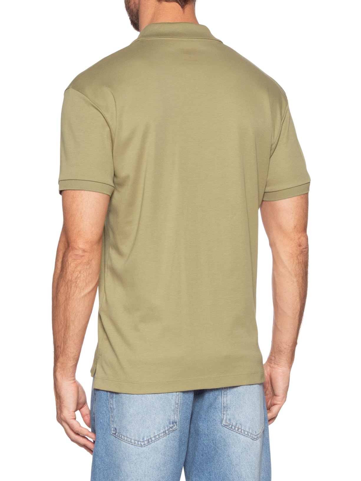 Polo Masculina Supersoft Bege Osklen