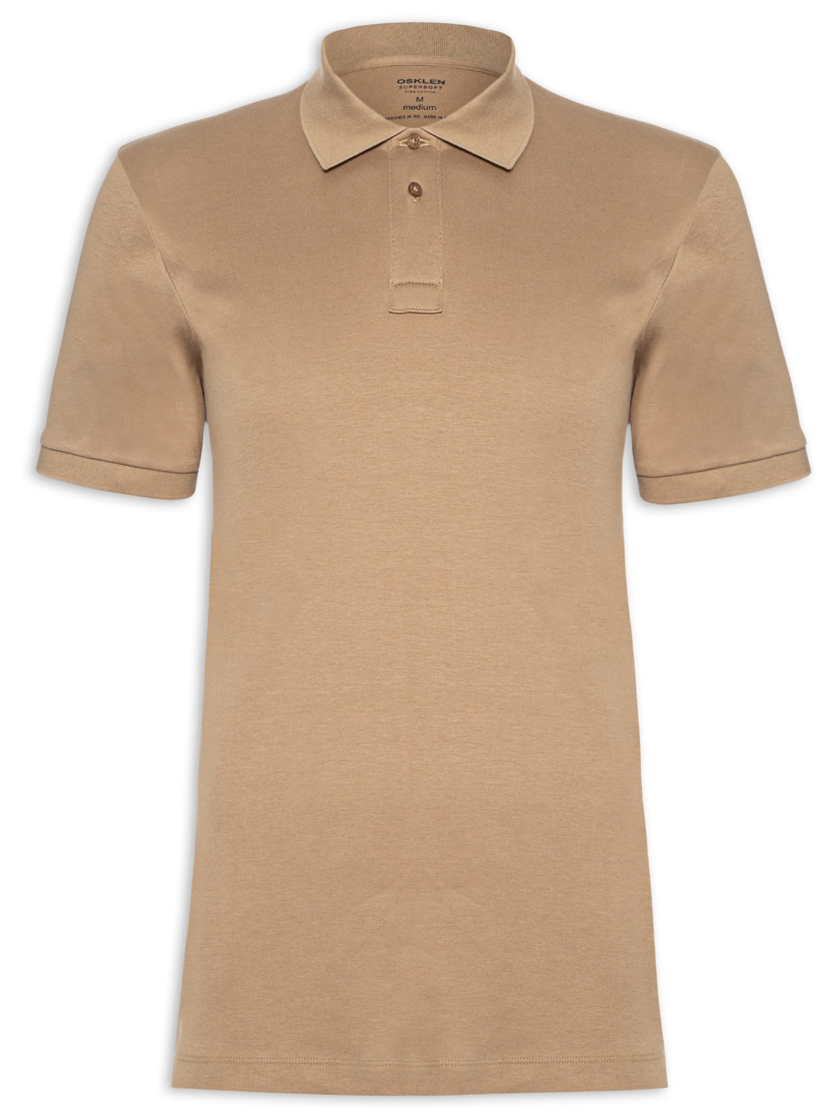 Polo Masculina Supersoft - Marrom