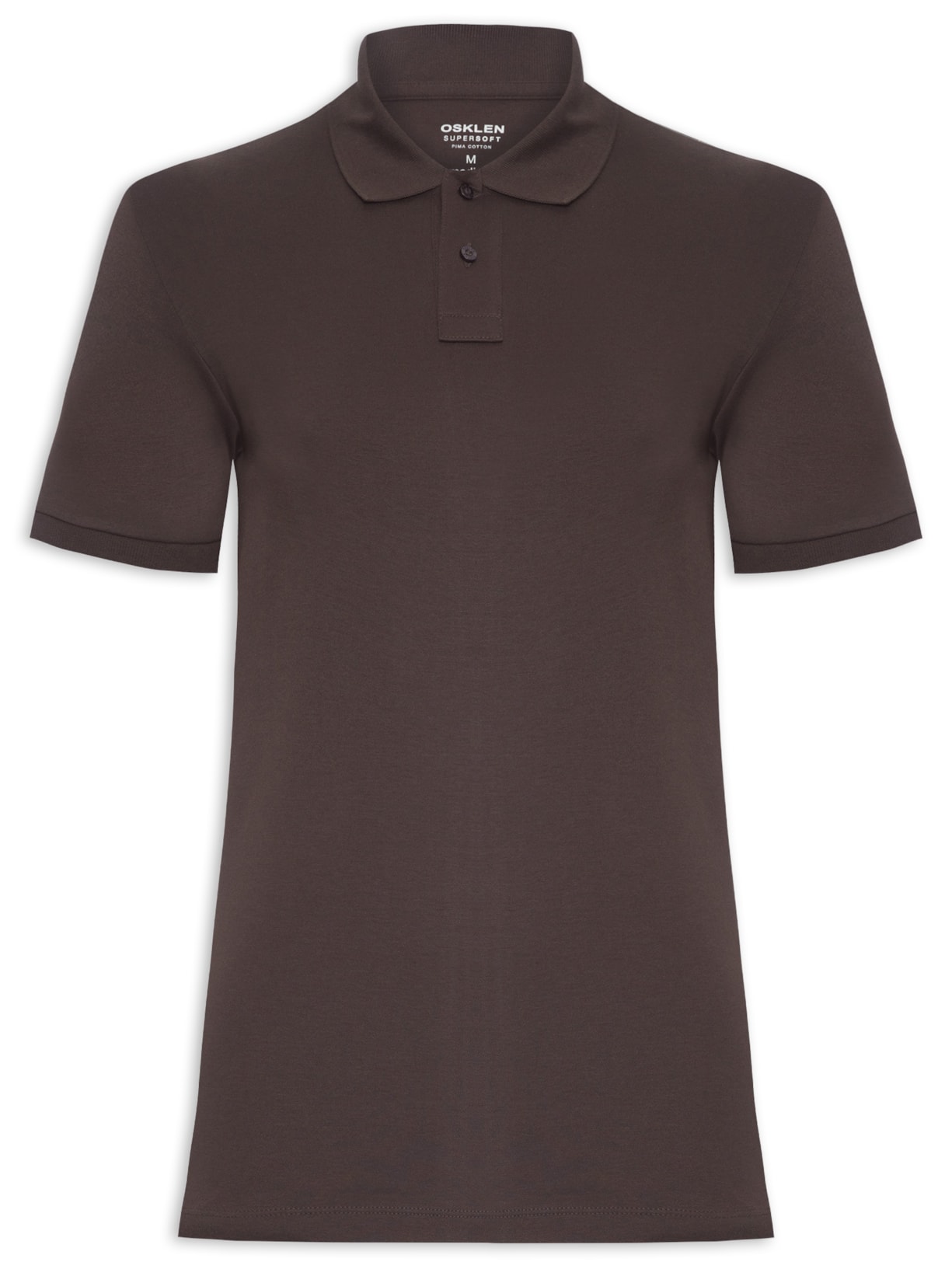 Polo Masculina Supersoft - Marrom