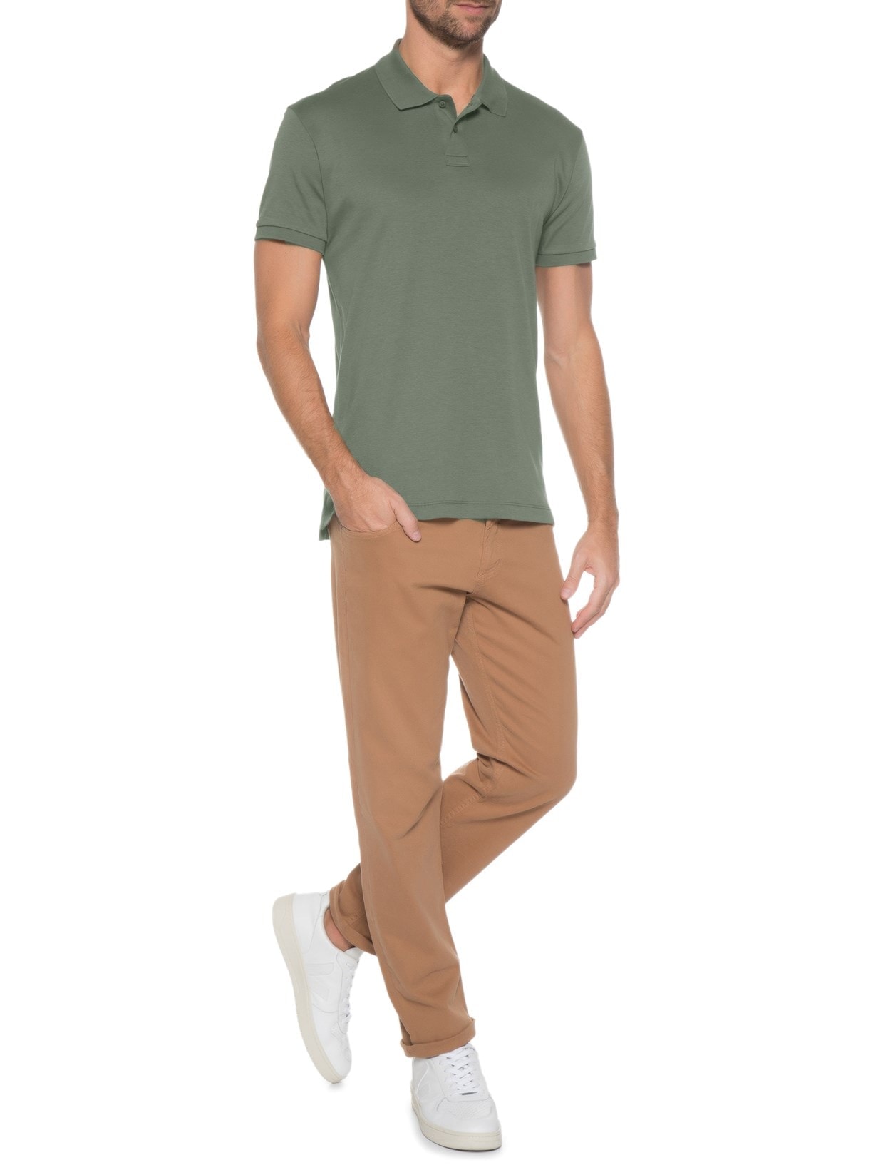 Polo Masculina Supersoft Verde Osklen