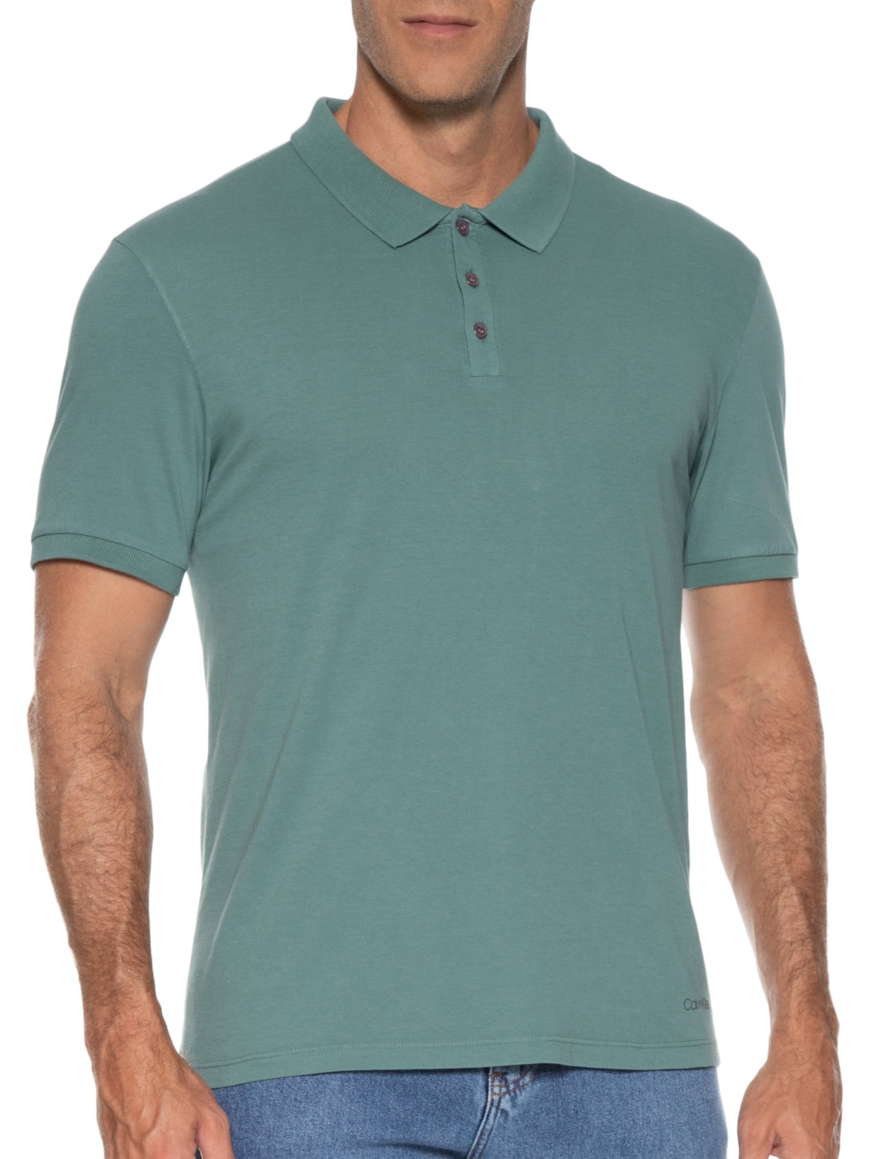 Polo Masculina Swimwear Verde Calvin Klein Jeans