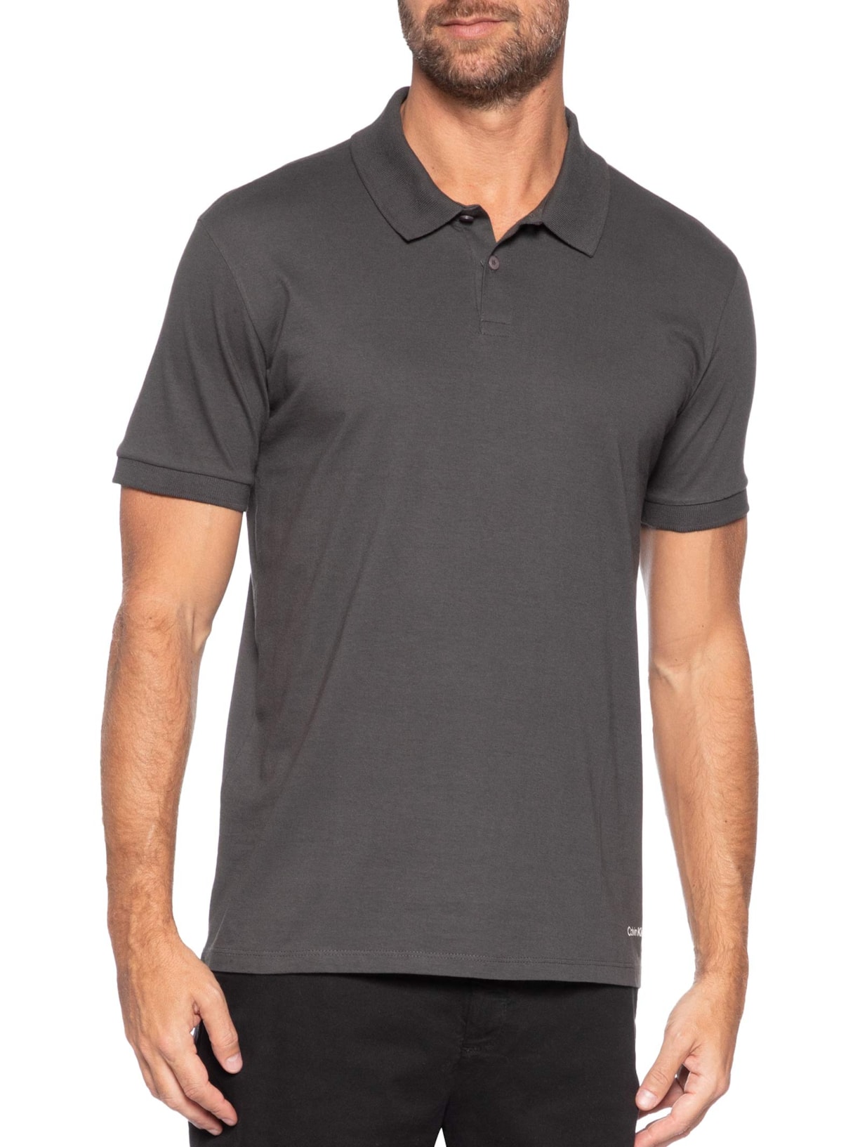 Polo Masculina Swimwear – Cinza Calvin Klein Jeans