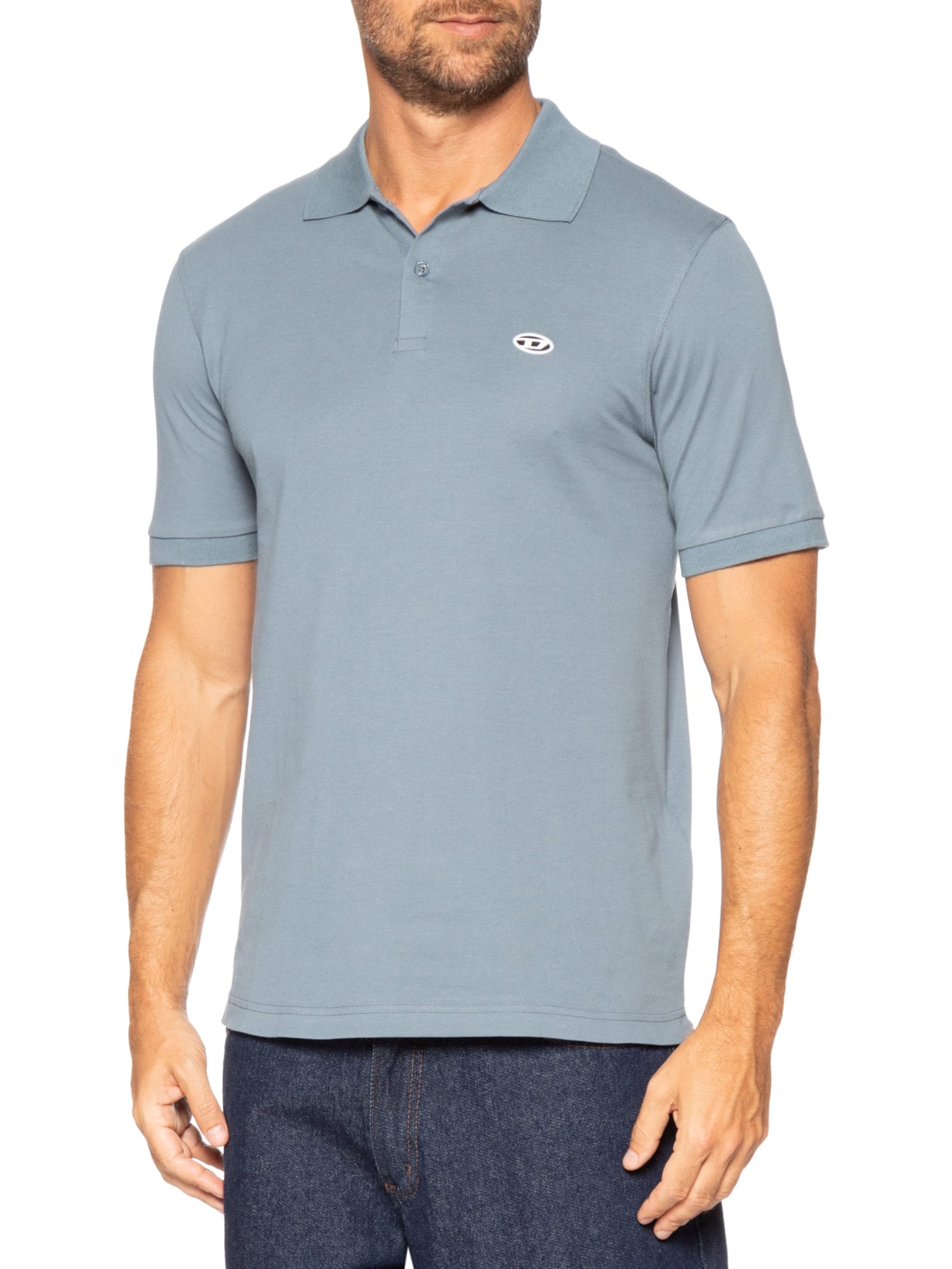Polo Masculina T-Rejust-Doval-Pj Azul Diesel