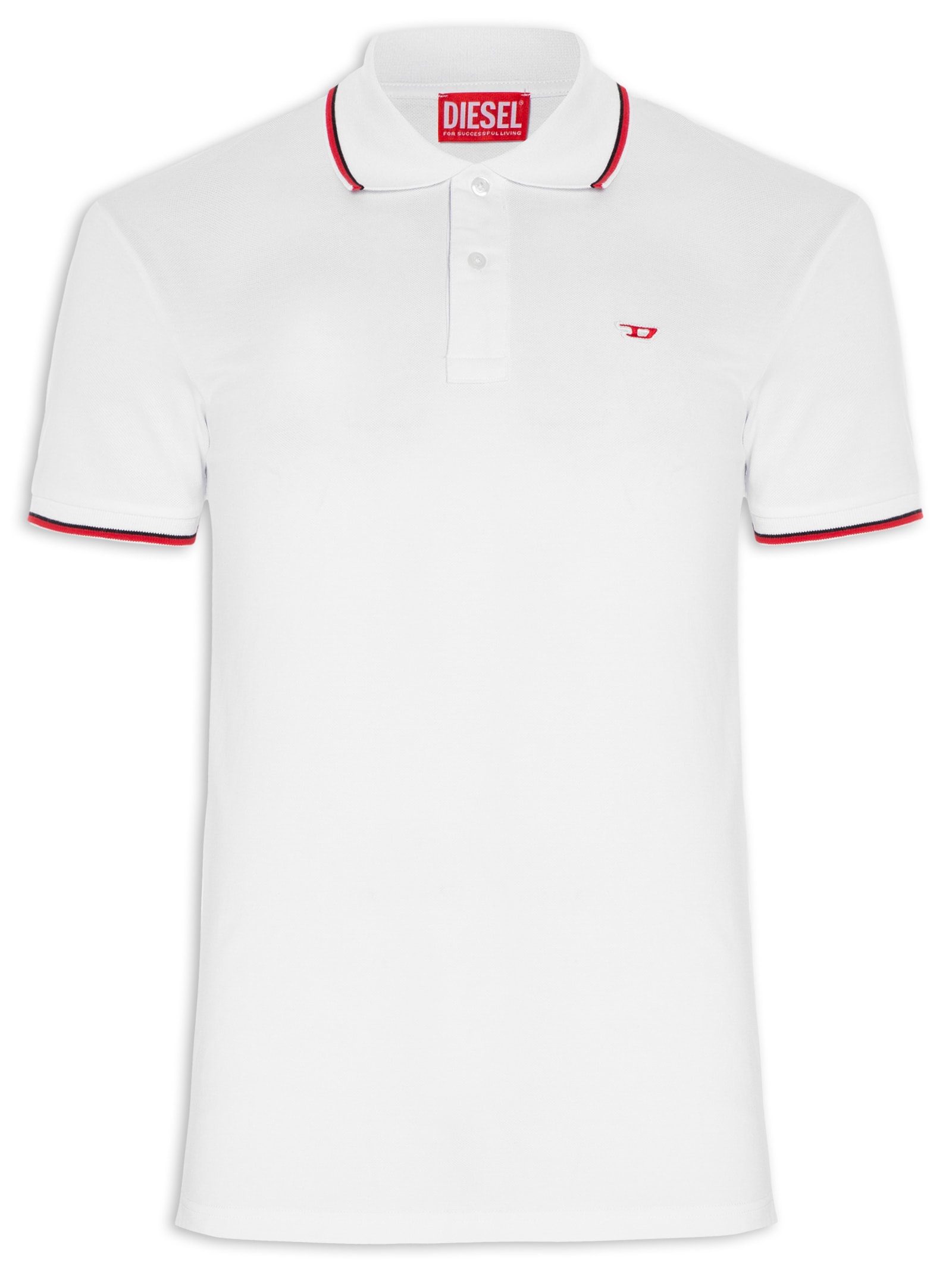 Diesel - Polo Masculina T-smith-d - Branco