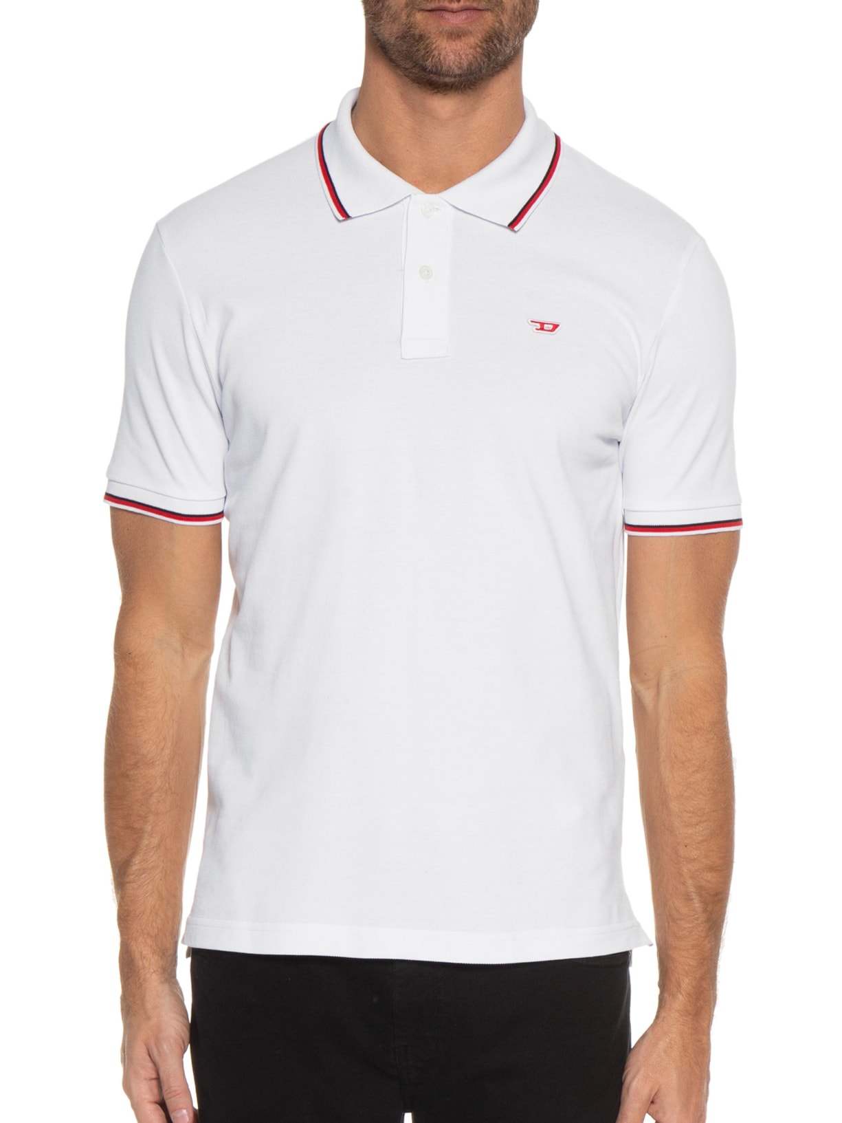 Polo Masculina T-smith-d Branco Diesel