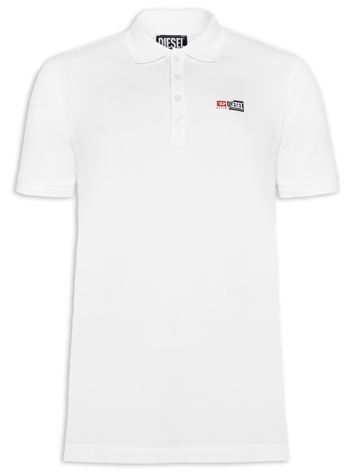 Polo Masculina T-weet-split - Branco