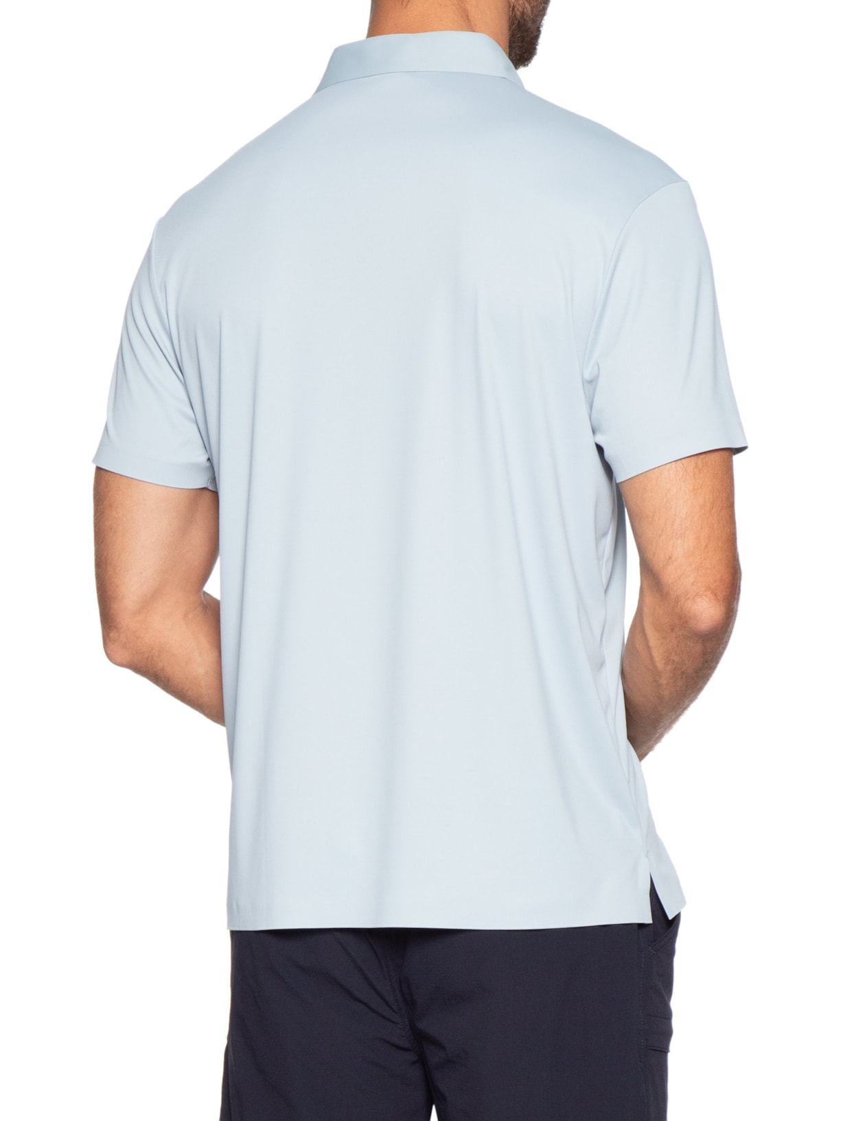 Polo Masculina Tech Corte A Laser Azul '2 Essential
