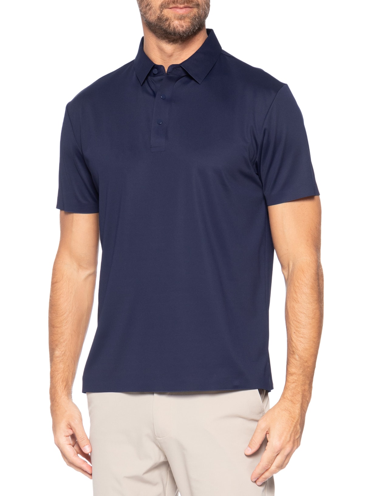 Polo Masculina Tech Corte A Laser Azul '2 Essential