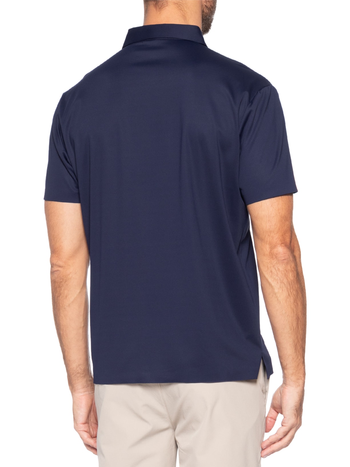 Polo Masculina Tech Corte A Laser Azul '2 Essential