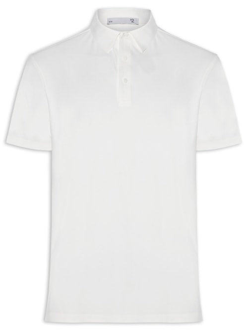 Polo Masculina Tech Corte A Laser - Branco