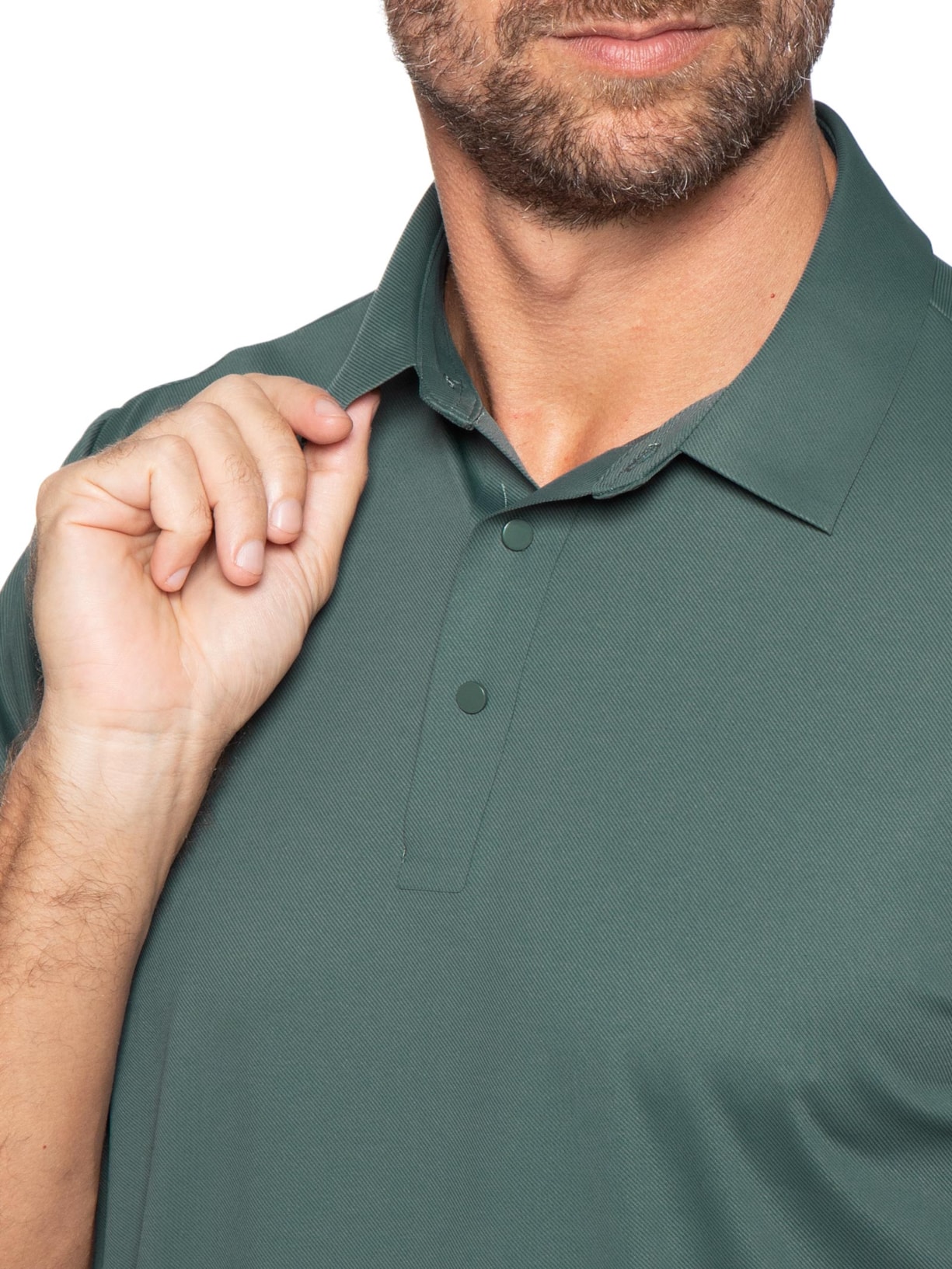Polo Masculina Tech Corte A Laser Verde '2 Essential
