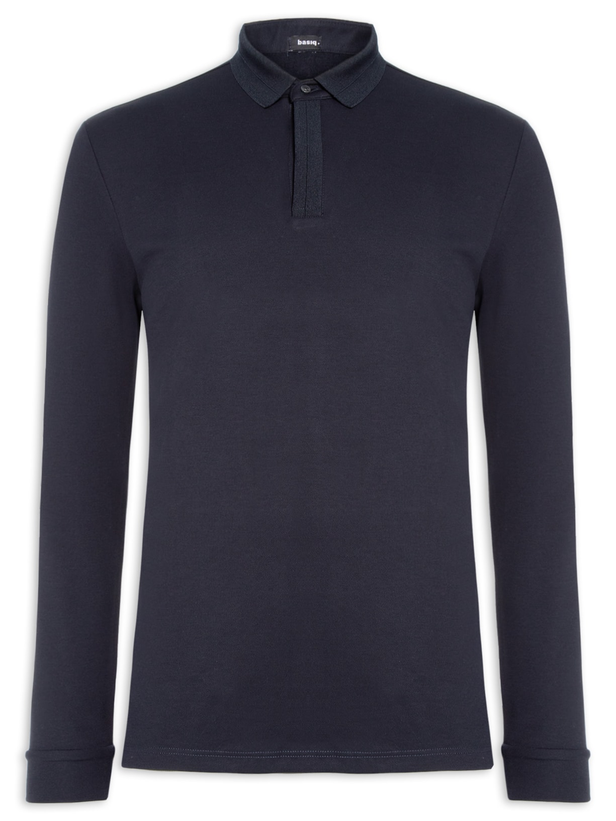 Polo Masculina Térmica Manga Longa - Azul