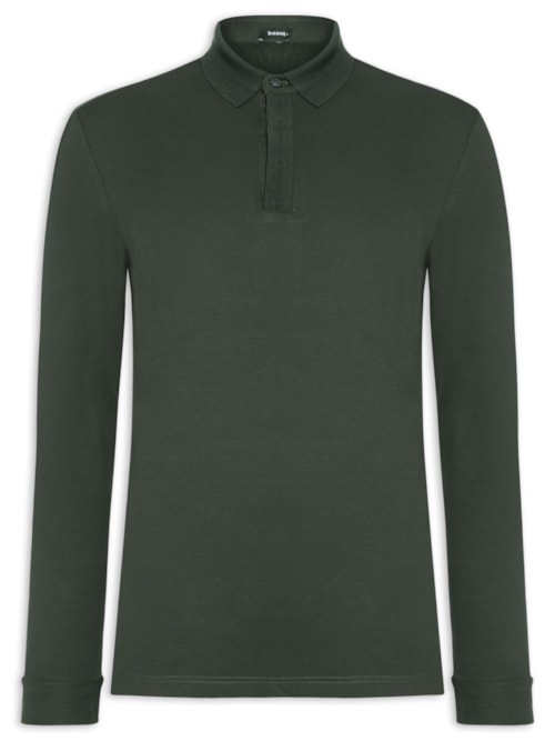 Polo Masculina Térmica Manga Longa - Verde
