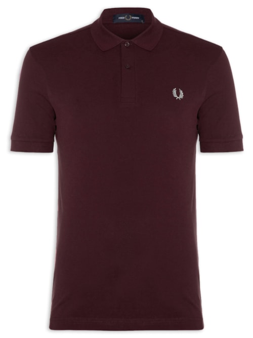 Polo Masculina "The Fred Perry Shirt" Regular Fit - Vinho