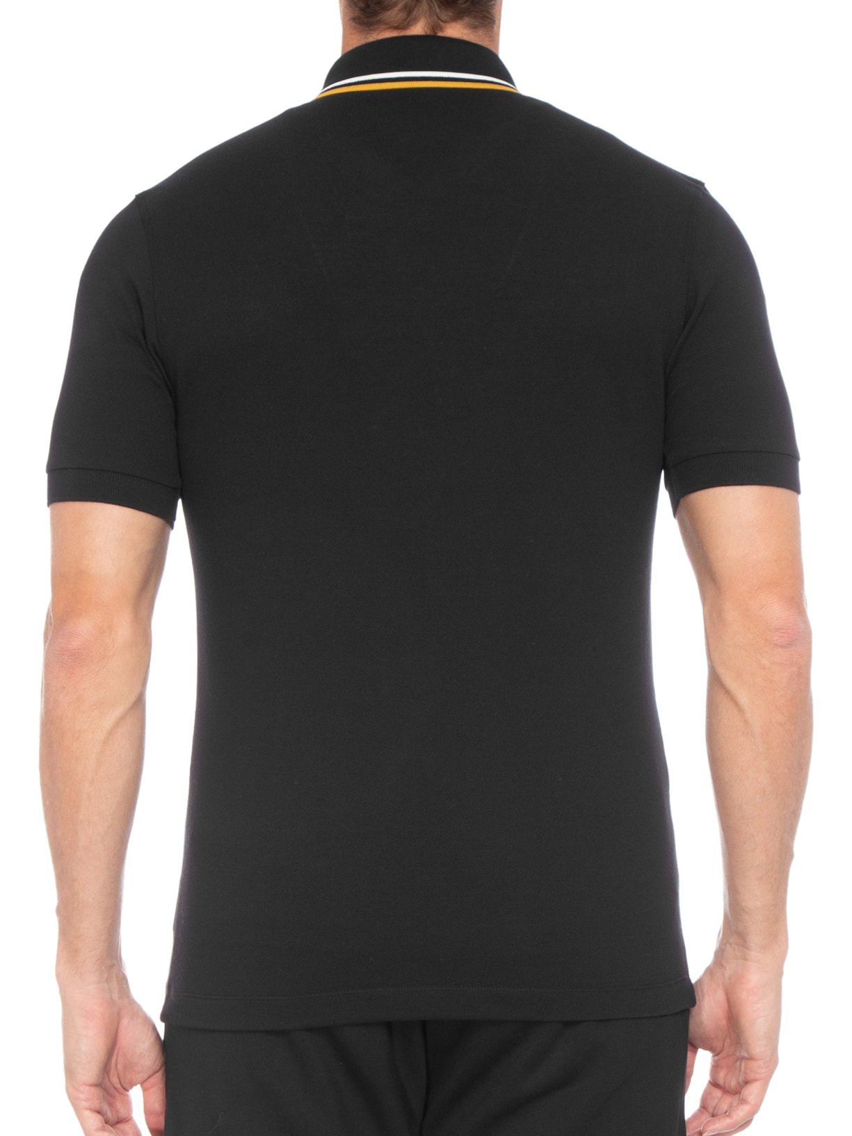 Polo Masculina Tipped Placket Shirt Preto Fred Perry